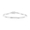 I2 Schokoladen-Brillant-Silberarmband