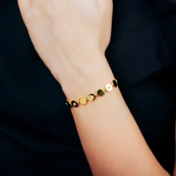 I2 Schokoladen-Brillant-Silberarmband