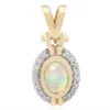Jelly-Opal-Goldanhänger