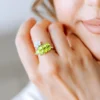 Jilin-Peridot-Silberring