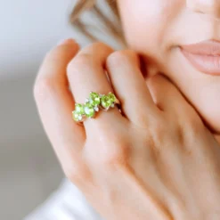 Jilin-Peridot-Silberring