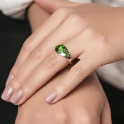 Jilin-Peridot-Silberring