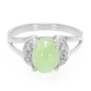 Kaiserlicher Chrysopras-Silberring