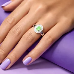 Kaiserlicher Chrysopras-Silberring
