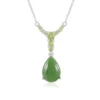 Kanadische Jade-Silbercollier