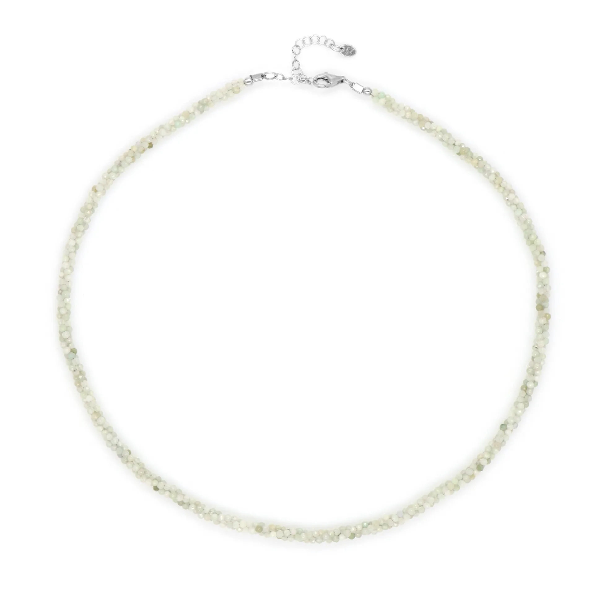 Kanadische Jade-Silberhalskette