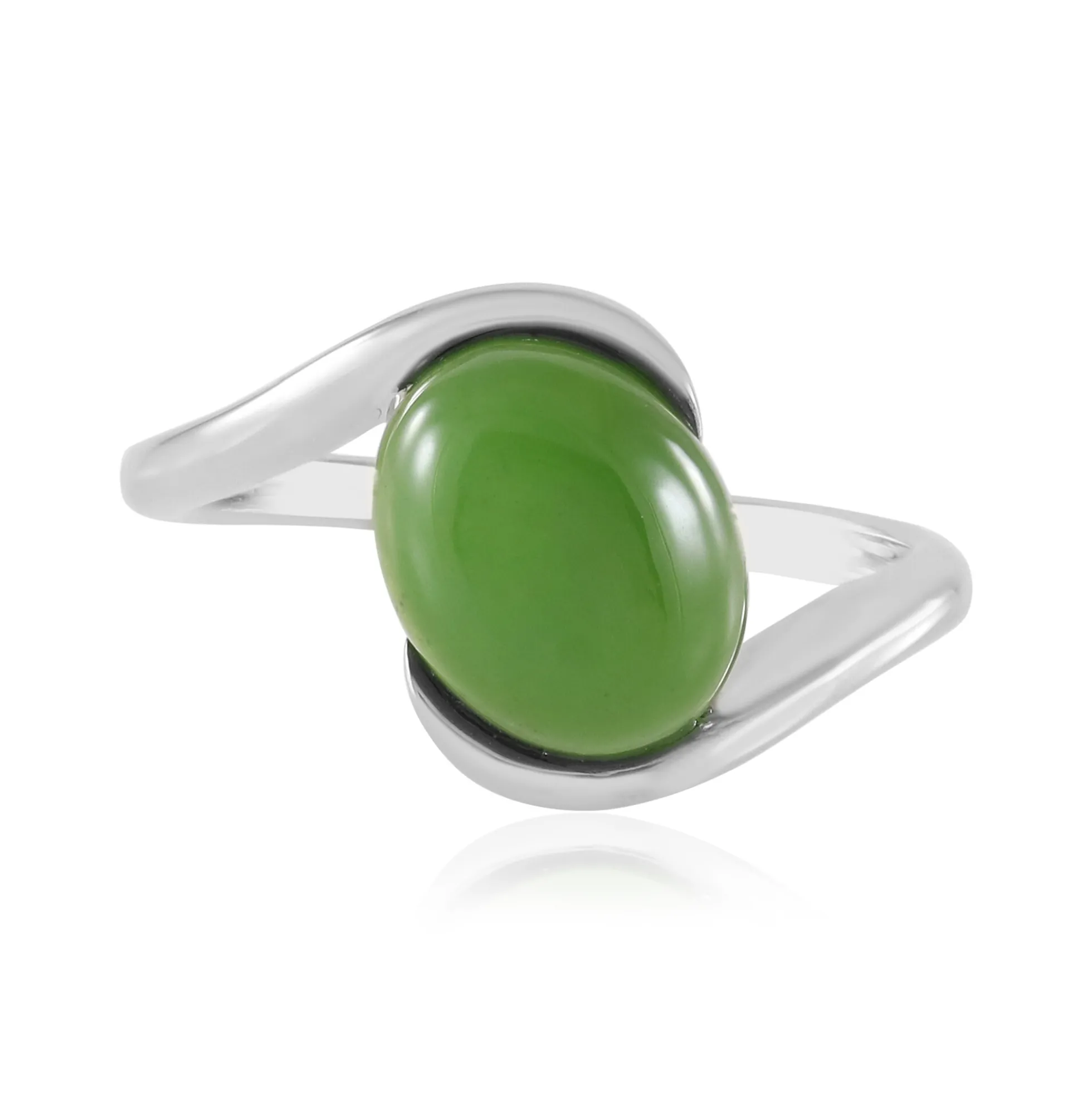 Kanadische Jade-Silberring