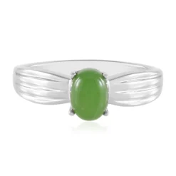 Kanadische Jade-Silberring