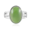 Kanadische Jade-Silberring