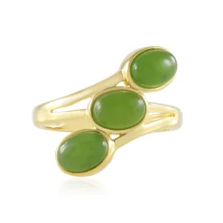 Kanadische Jade-Silberring