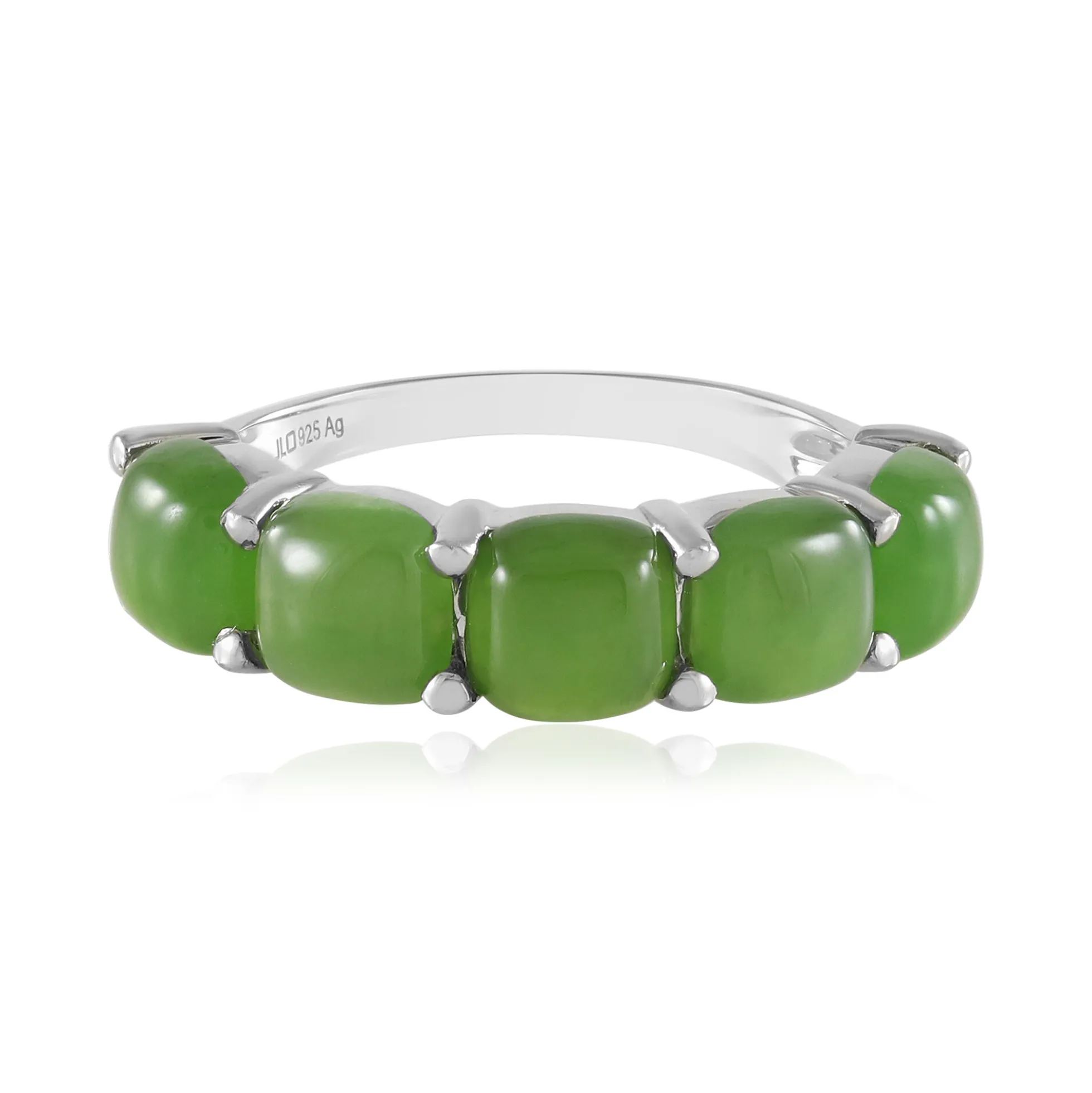 Kanadische Jade-Silberring