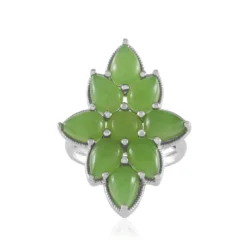 Kanadische Jade-Silberring