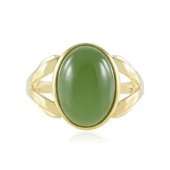 Kanadische Jade-Silberring