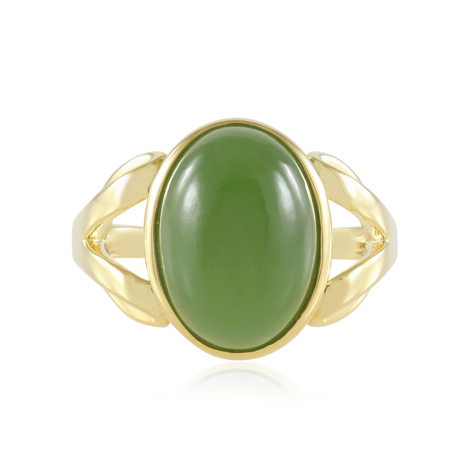 Kanadische Jade-Silberring