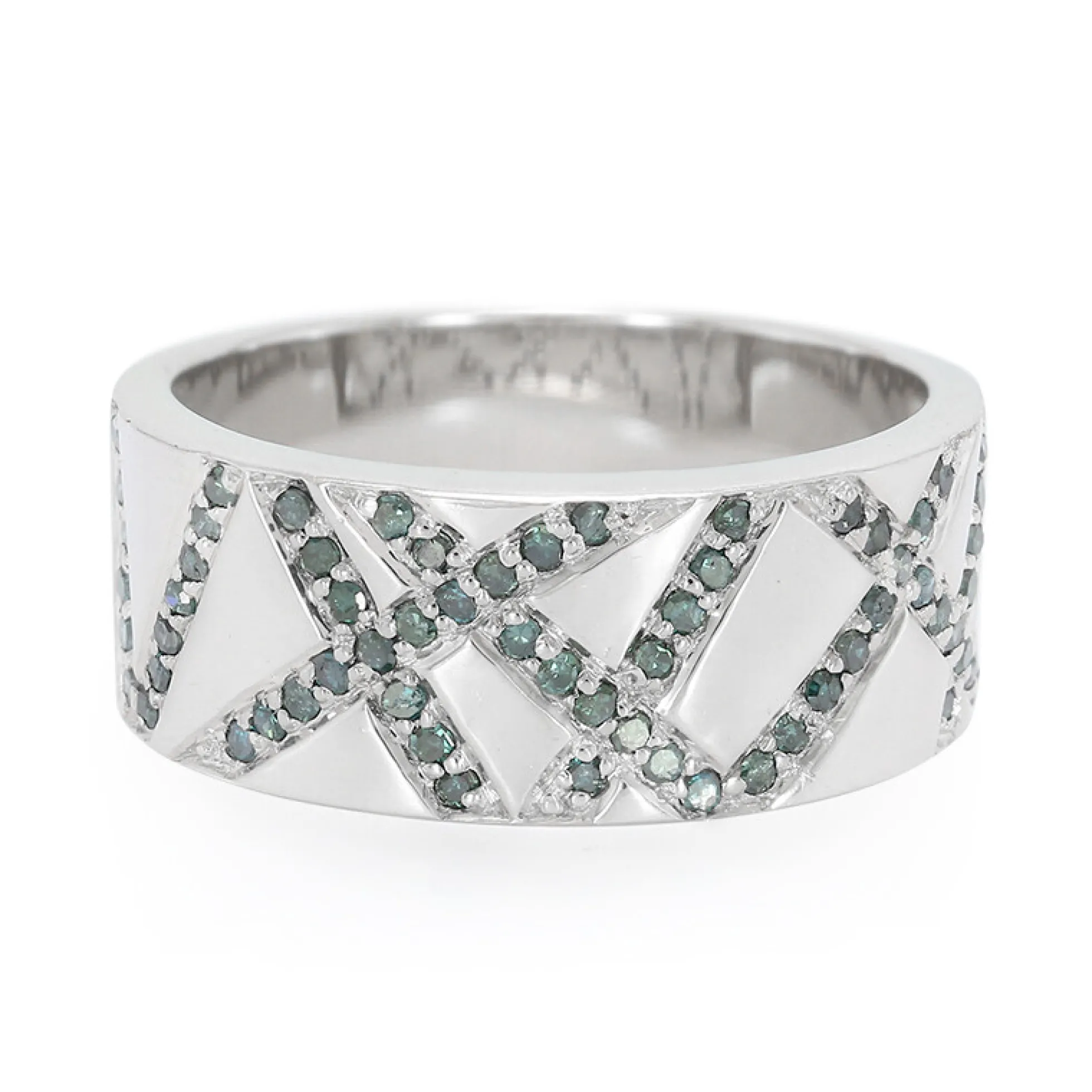 Königsblauer Diamant-Silberring