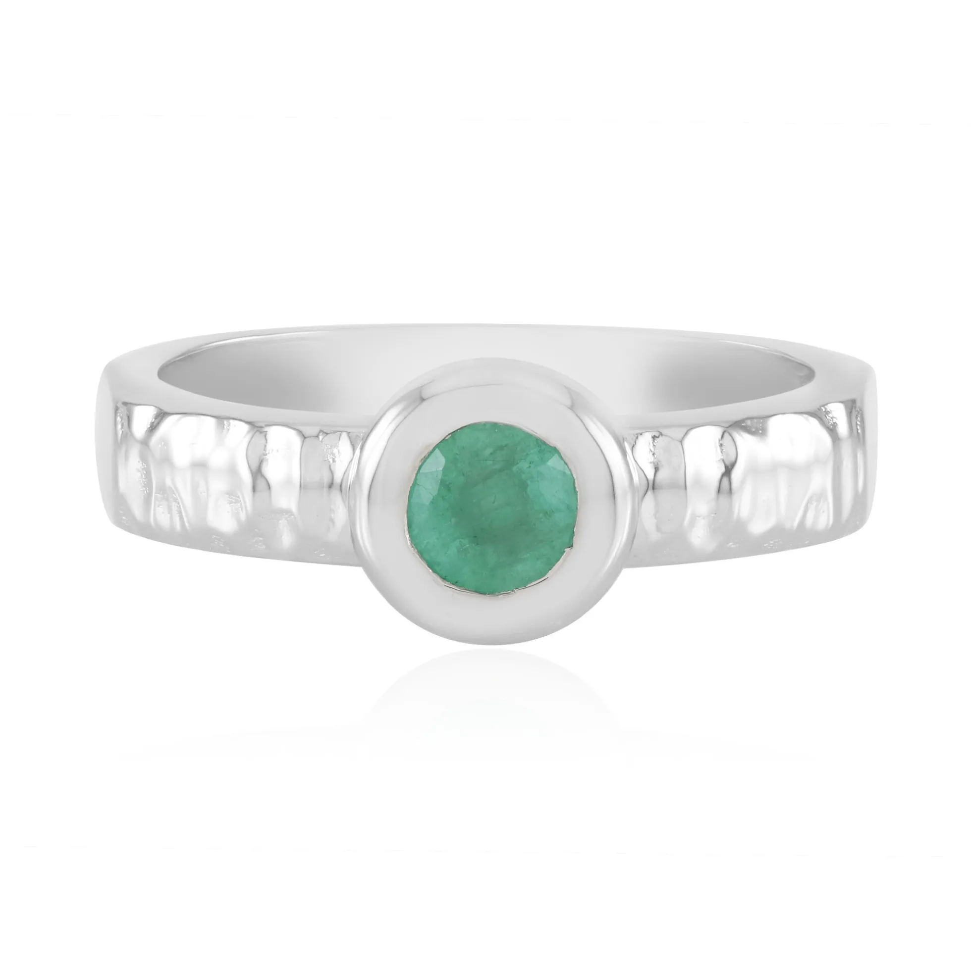 Kolumbianischer Smaragd-Silberring