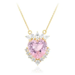 Kunzit-Silbercollier