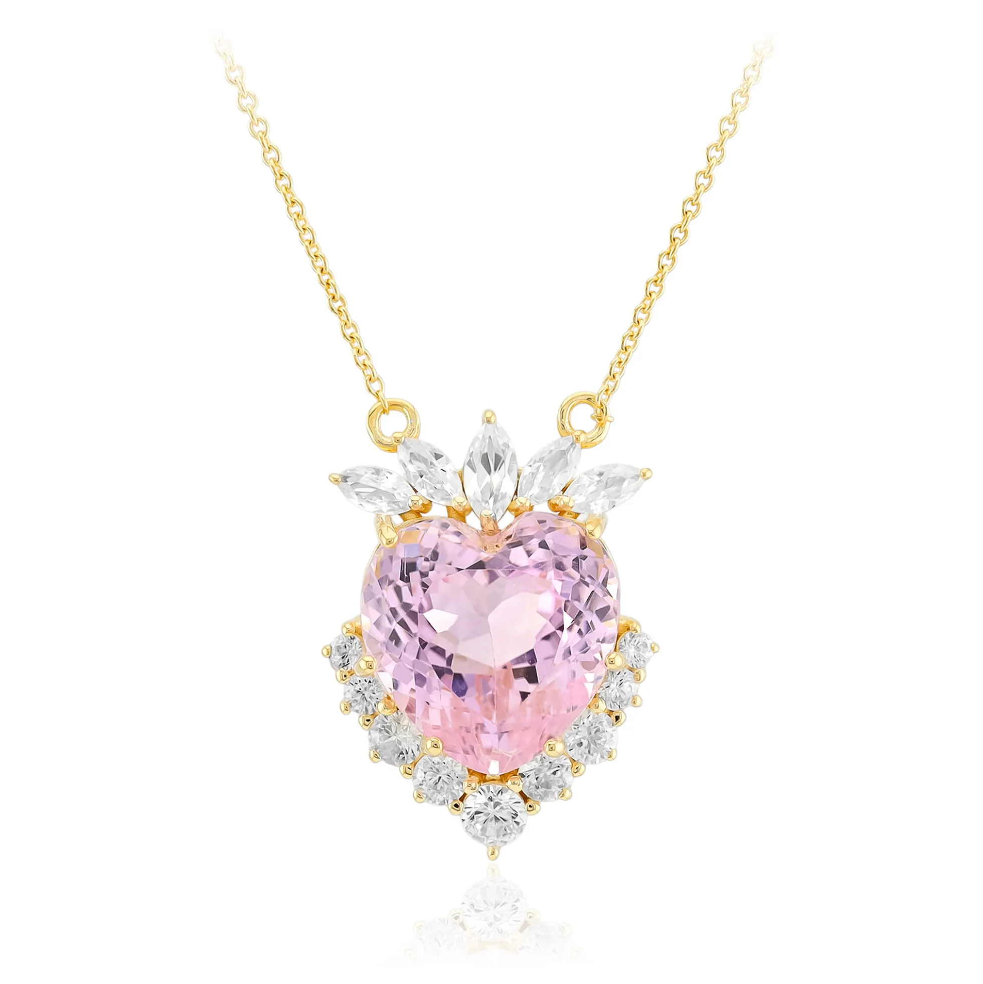 Kunzit-Silbercollier