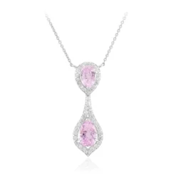 Kunzit-Silbercollier