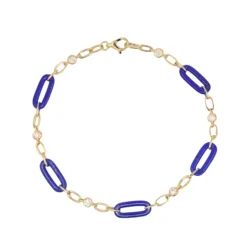 Lapislazuli-Goldarmband