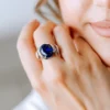 Lapislazuli-Silberring