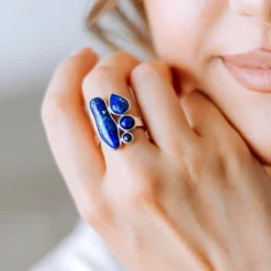 Lapislazuli-Silberring