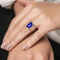 Lapislazuli-Silberring
