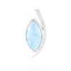 Larimar-Silberanhänger