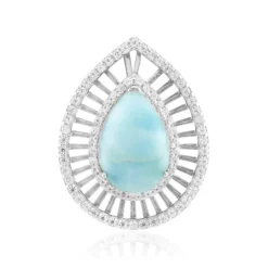 Larimar-Silberanhänger