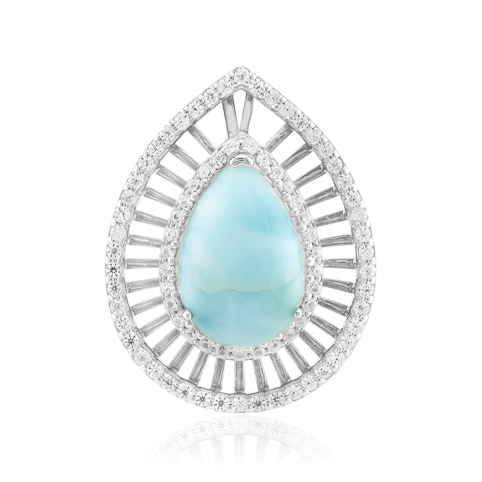 Larimar-Silberanhänger