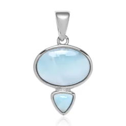 Larimar-Silberanhänger