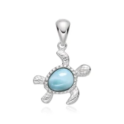 Larimar-Silberanhänger