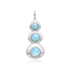 Larimar-Silberanhänger