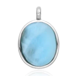 Larimar-Silberanhänger