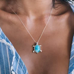 Larimar-Silberanhänger