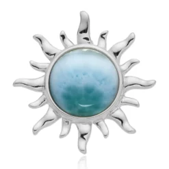 Larimar-Silberanhänger
