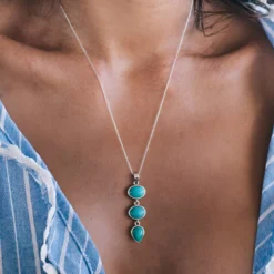 Larimar-Silberanhänger
