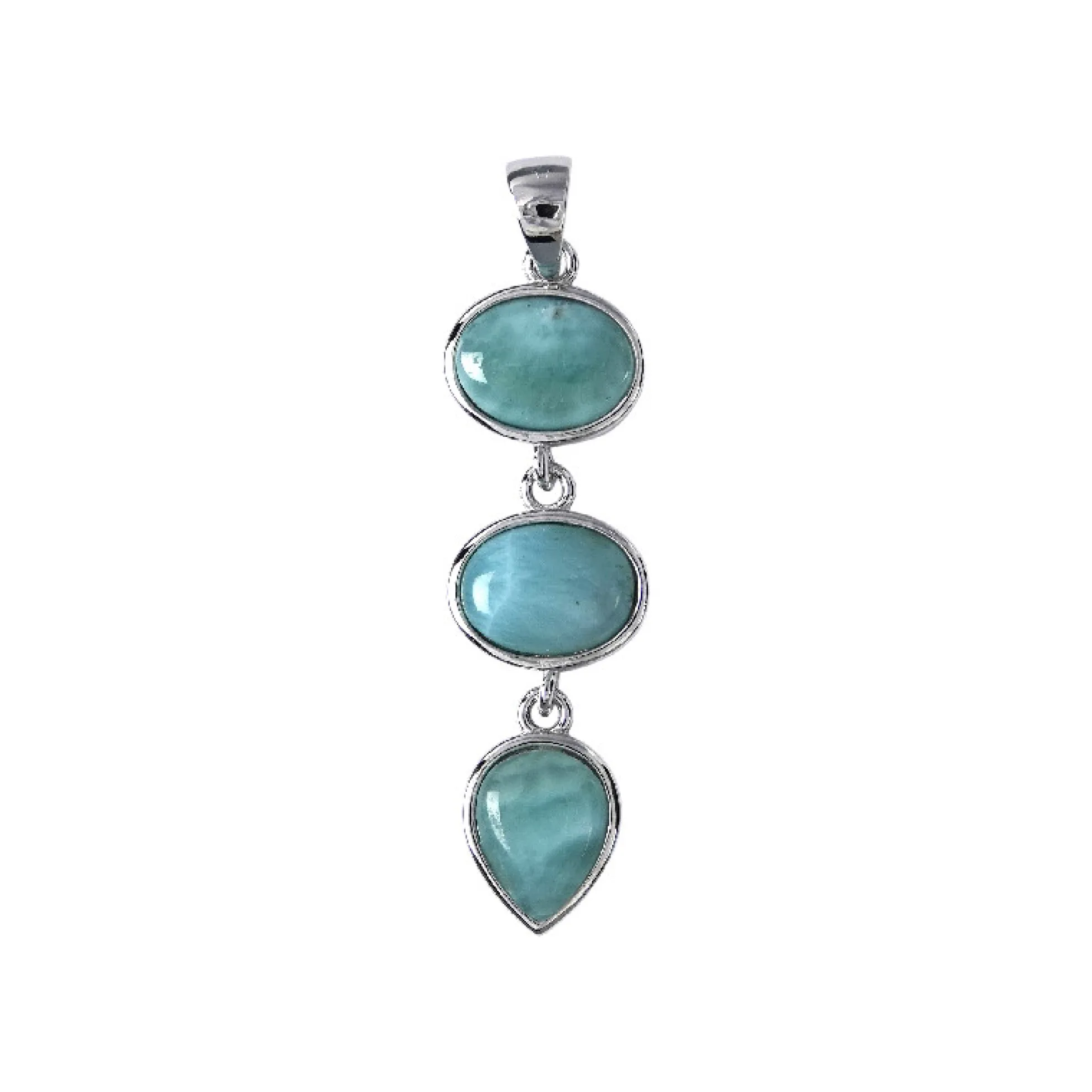 Larimar-Silberanhänger