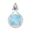 Larimar-Silberanhänger