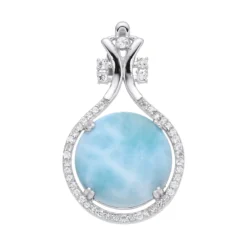 Larimar-Silberanhänger