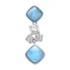 Larimar-Silberanhänger