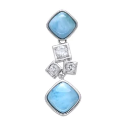 Larimar-Silberanhänger
