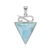 Larimar-Silberanhänger