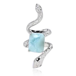 Larimar-Silberanhänger