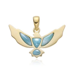 Larimar-Silberanhänger