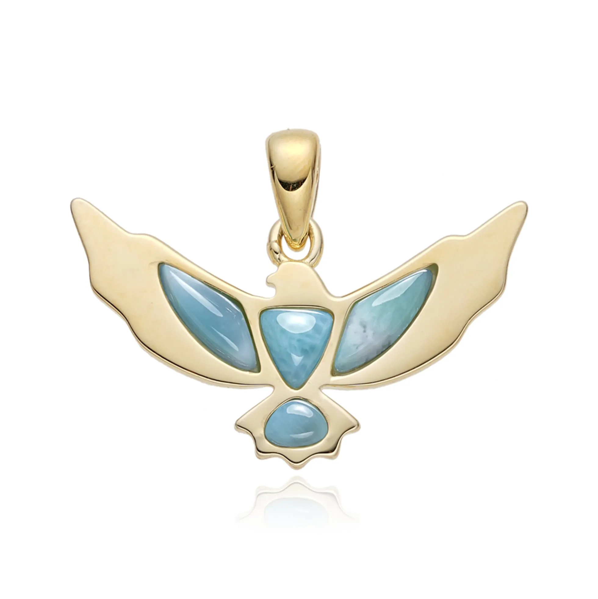 Larimar-Silberanhänger