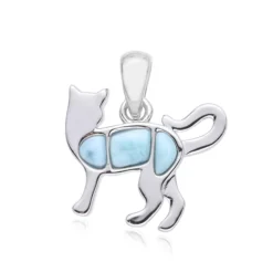 Larimar-Silberanhänger