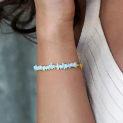 Larimar-Silberarmband