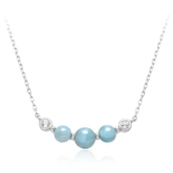 Larimar-Silbercollier