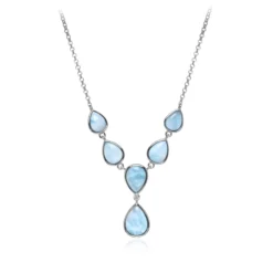 Larimar-Silbercollier